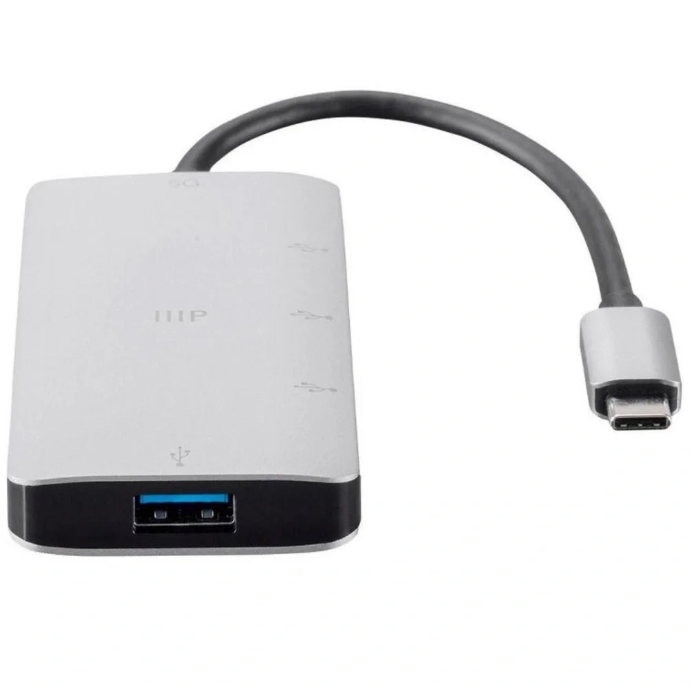 NWT Monoprice USB-C to HDMI USB 4K@30Hz, with USB-C 100W Power Delivery Adapter